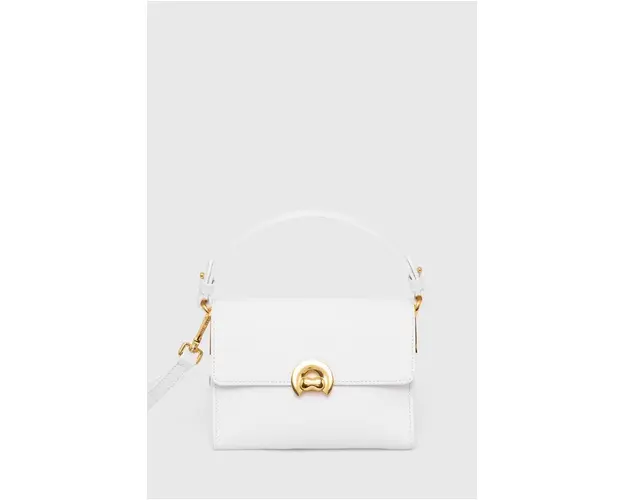 Coccinelle poseta de piele culoarea alb