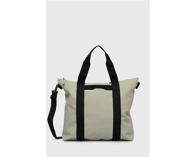 Rains geanta 14150 Tote Bags culoarea verde