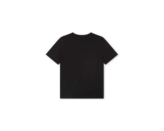 BOSS tricou de bumbac pentru copii culoarea negru, cu imprimeu