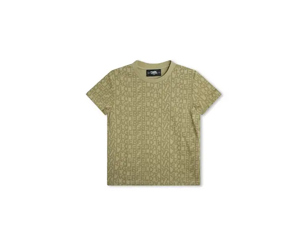 Karl Lagerfeld tricou de bumbac pentru copii culoarea verde, modelator