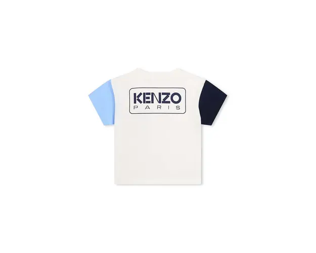 Kenzo Kids tricou de bumbac pentru copii culoarea alb, neted