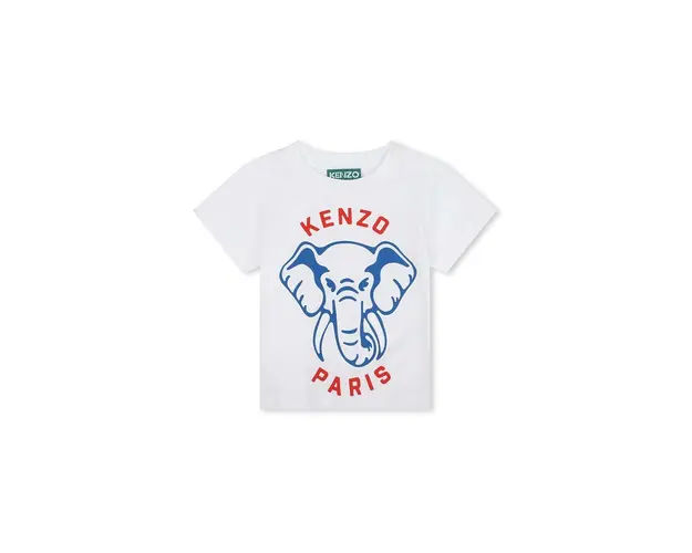 Kenzo Kids tricou de bumbac pentru copii culoarea alb, cu imprimeu