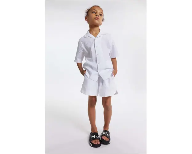 Marc Jacobs camasa de bumbac pentru copii culoarea alb