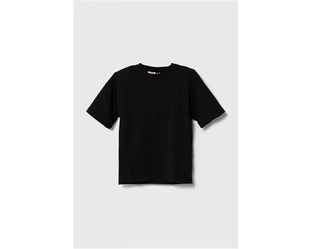 adidas tricou copii culoarea negru, neted