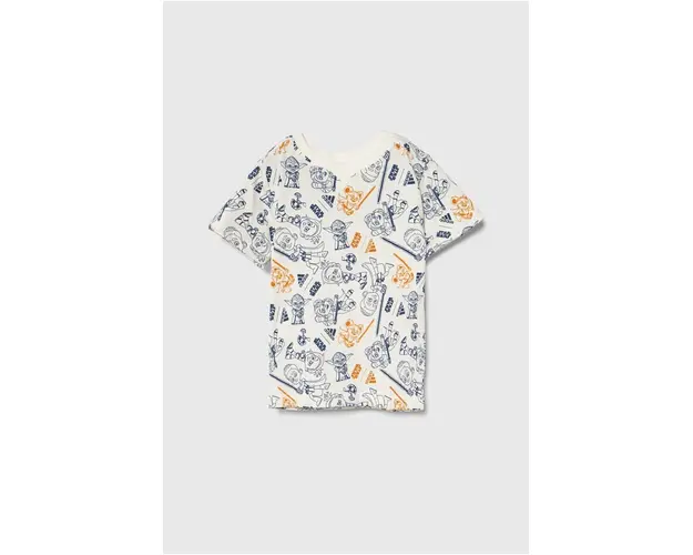 adidas tricou de bumbac pentru copii x Star Wars culoarea alb, modelator