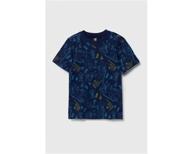 adidas tricou de bumbac pentru copii x Star Wars culoarea albastru marin, modelator