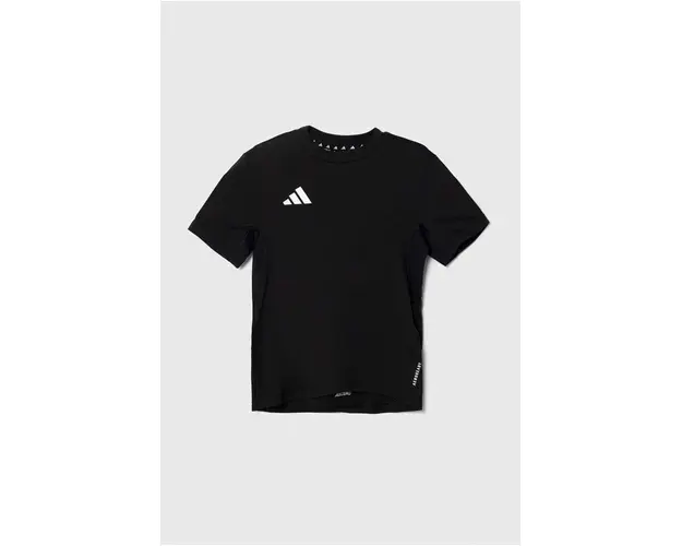 adidas tricou copii culoarea negru, cu imprimeu