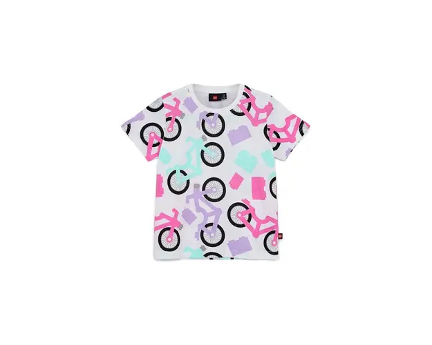 Lego tricou de bumbac pentru copii culoarea roz, modelator