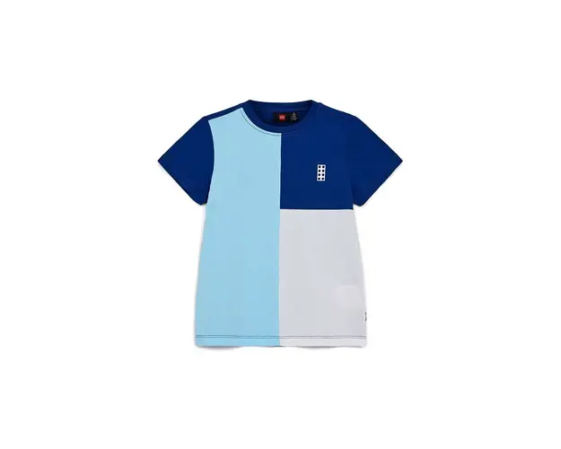 Lego tricou de bumbac pentru copii culoarea albastru marin, neted