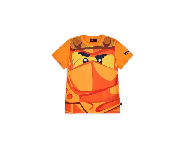 Lego tricou de bumbac pentru copii culoarea portocaliu, cu imprimeu