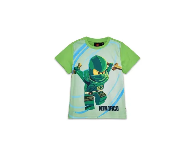 Lego tricou de bumbac pentru copii culoarea verde, cu imprimeu