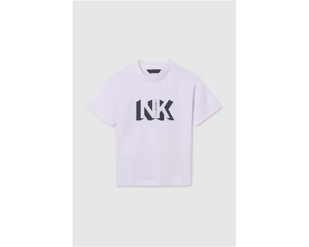 Mayoral tricou de bumbac pentru copii culoarea alb, cu imprimeu