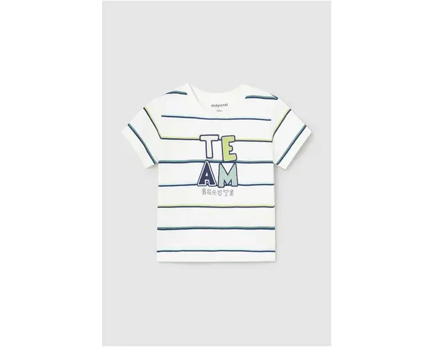 Mayoral tricou din bumbac pentru bebelusi culoarea verde, modelator