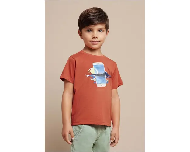 Mayoral tricou de bumbac pentru copii culoarea rosu, cu imprimeu