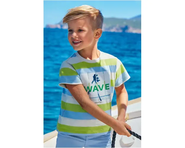 Mayoral tricou de bumbac pentru copii culoarea verde, cu imprimeu