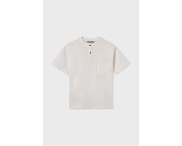 Mayoral tricou din bumbac culoarea bej, neted