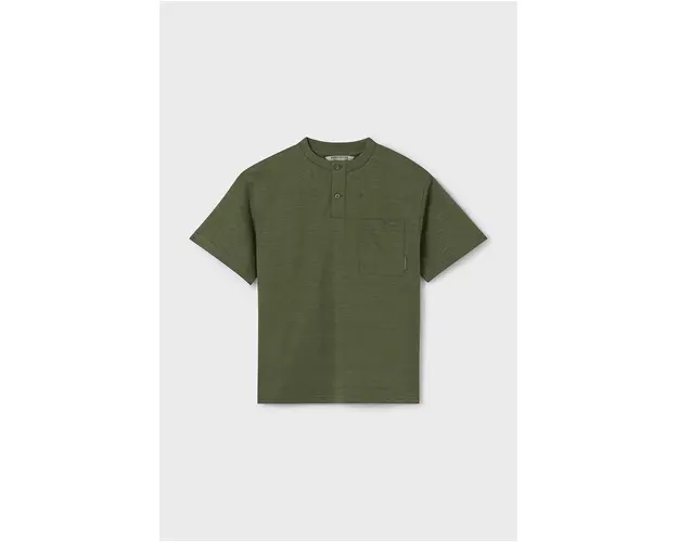 Mayoral tricou din bumbac culoarea verde, neted