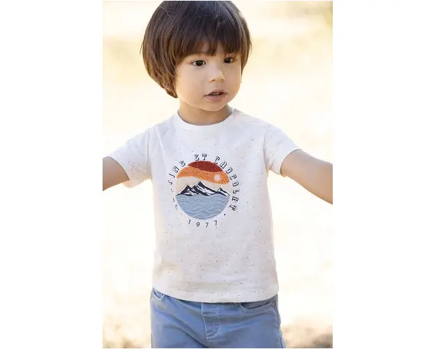 Tartine et Chocolat tricou bebe culoarea rosu, cu imprimeu