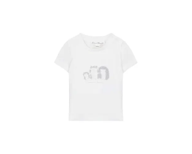 Tartine et Chocolat tricou din bumbac pentru bebelusi culoarea bej, cu imprimeu