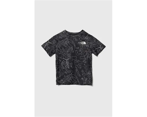 The North Face tricou copii NEVER STOP TEE culoarea gri, modelator