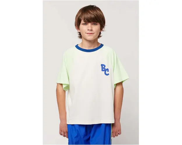 Bobo Choses longsleeve din bumbac pentru copii culoarea verde, cu imprimeu