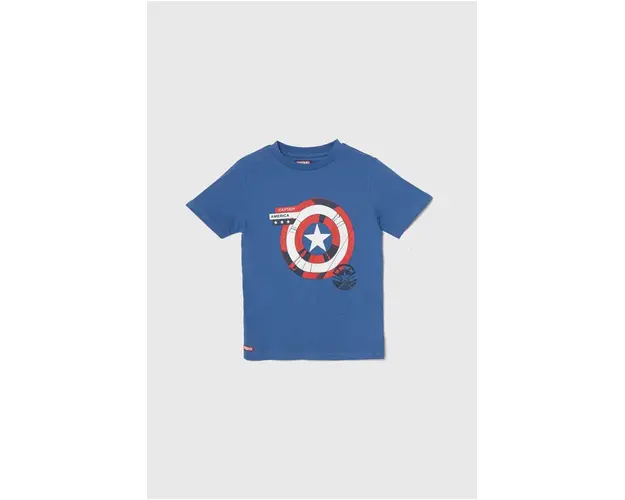 zippy tricou de bumbac pentru copii x Marvel cu imprimeu