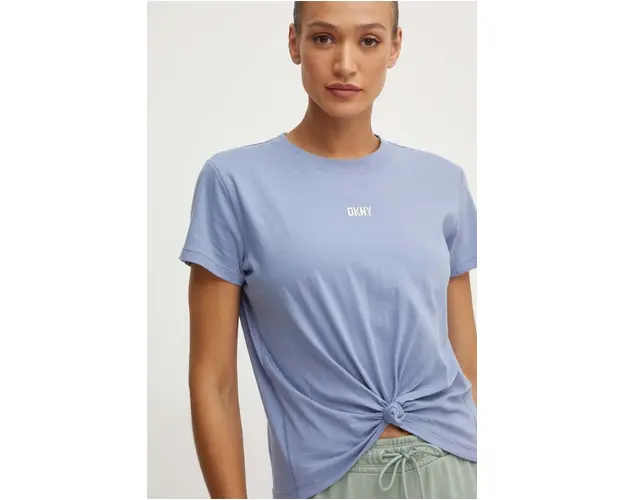 Dkny tricou din bumbac femei, culoarea violet, DP3T8521