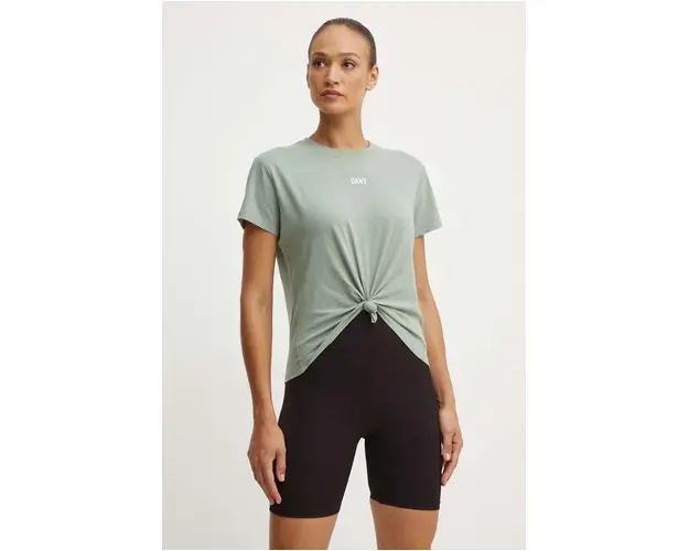 Dkny tricou din bumbac femei, culoarea verde, DP3T8521