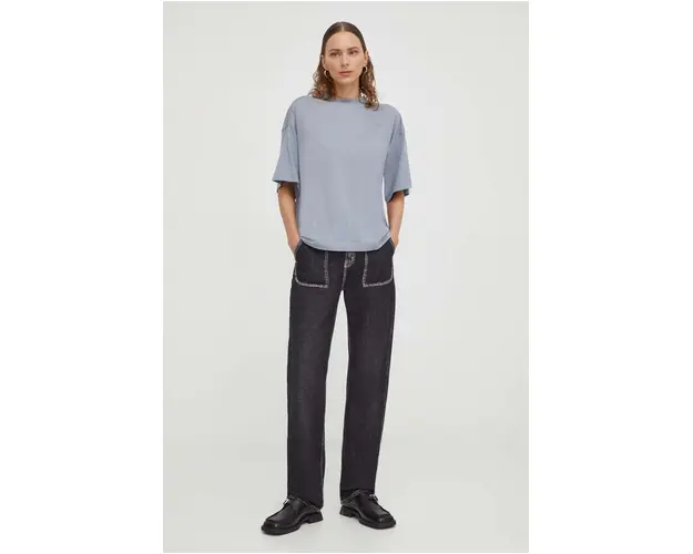 G-Star Raw tricou din bumbac femei, culoarea gri