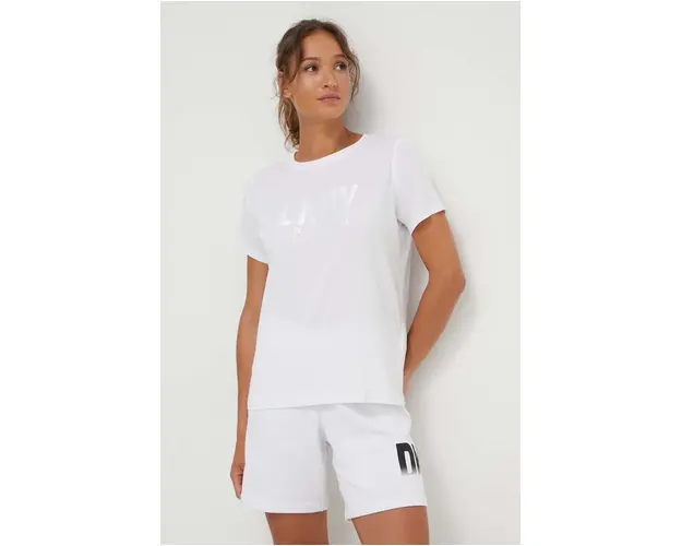 Dkny tricou femei, culoarea alb