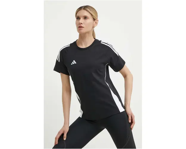 adidas Performance tricou Tiro 24 femei, culoarea negru, IJ9955