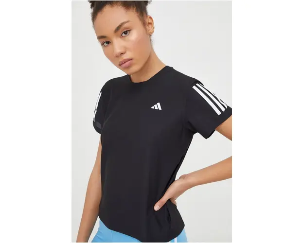 adidas Performance tricou de alergare culoarea negru IN2961