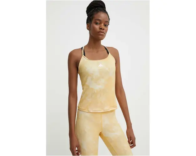 adidas Performance top de antrenament Training Essentials culoarea galben, IS2183