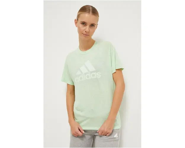 adidas tricou femei, culoarea verde IS3624