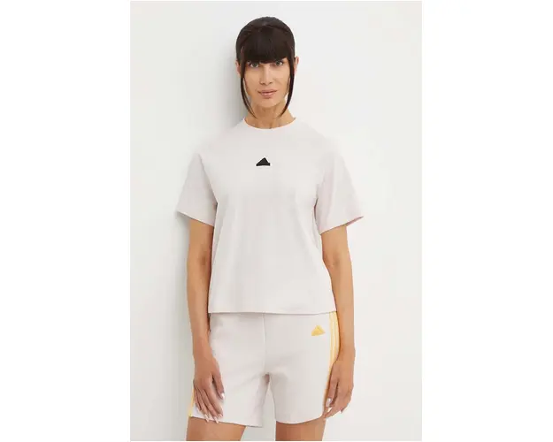 adidas tricou Z.N.E femei, culoarea roz, IS3931