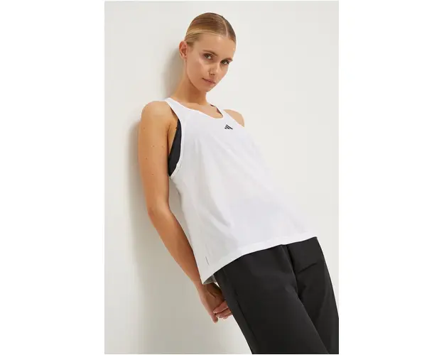 adidas Performance top de antrenament TR-ES culoarea alb IS4034