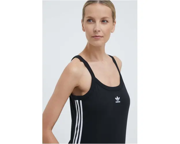 adidas Originals top 3-Stripes Tank femei, culoarea negru, IU2431
