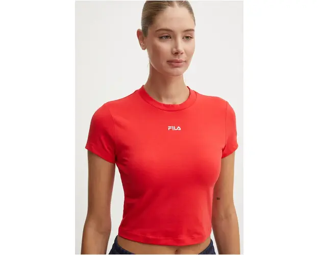 Fila top Latina femei, culoarea rosu, FAW0744