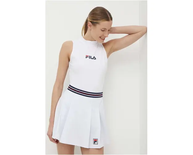 Fila body Limeira femei, culoarea alb, cu turtleneck, FAW0754