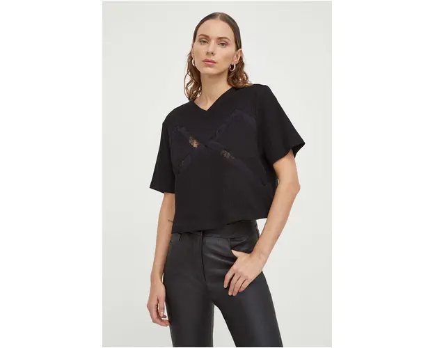 Remain tricou femei, culoarea negru