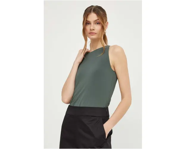 Max Mara Leisure top femei, culoarea verde 2416940000000