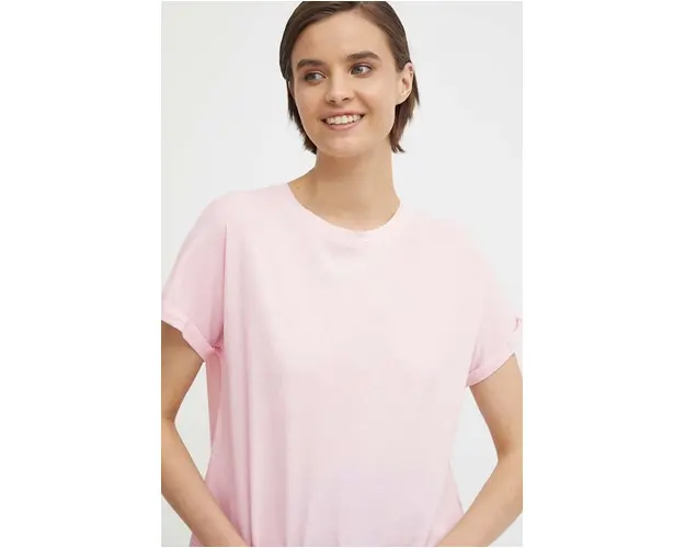 Pepe Jeans tricou din bumbac LIU femei, culoarea roz, PL505832