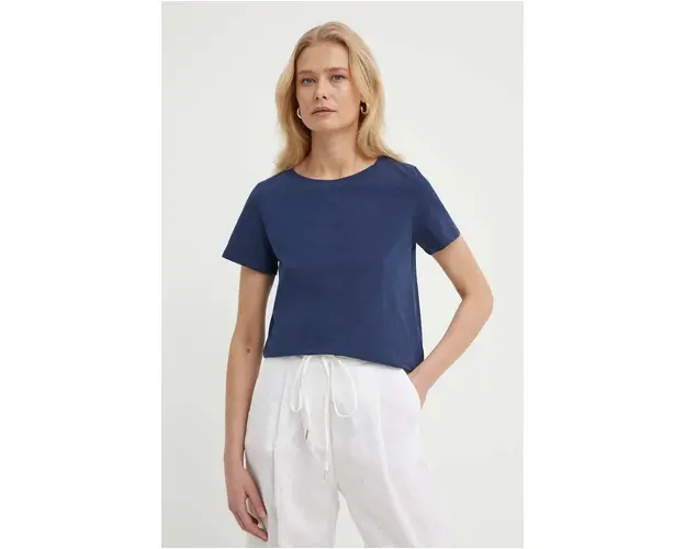 Weekend Max Mara tricou femei, culoarea bleumarin 2415970000000
