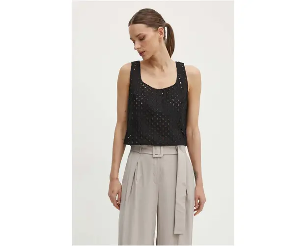 United Colors of Benetton top femei, culoarea negru