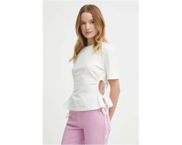 Sisley tricou femei, culoarea bej