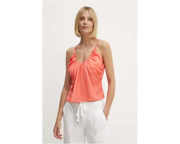 Sisley top femei, culoarea portocaliu