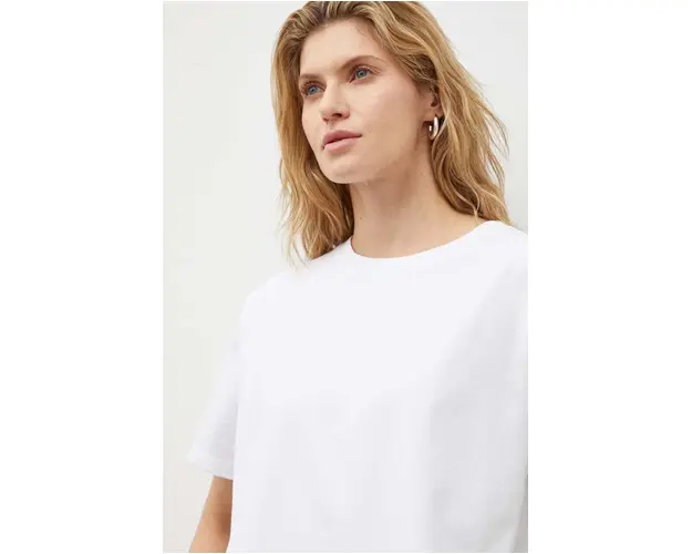 American Vintage tricou din bumbac femei, culoarea alb