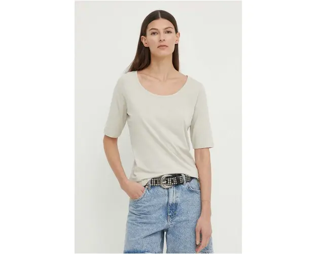 Marc O'Polo tricou femei, culoarea bej