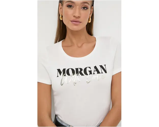 Morgan tricou femei, culoarea bej