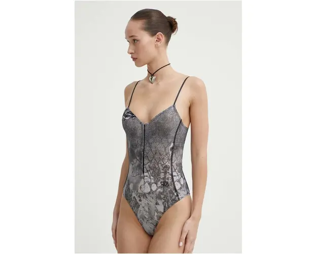 Diesel body T-LYE-N1 femei, culoarea gri, A13300.0QIAD